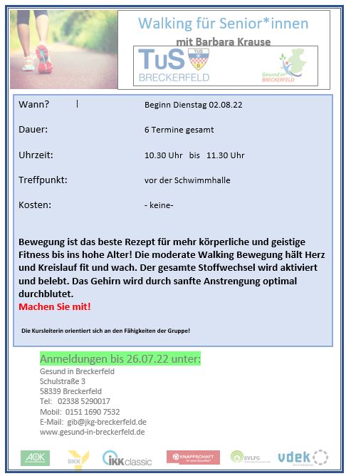 Walking für Senior*innen