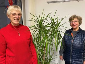 Spaziergang mit den Bewohnern der Seniorenwohnungen am Hansering